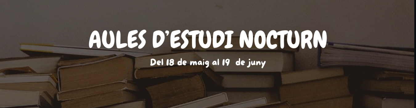 Mostra imatge: AULES ESTUDI NOCTURN